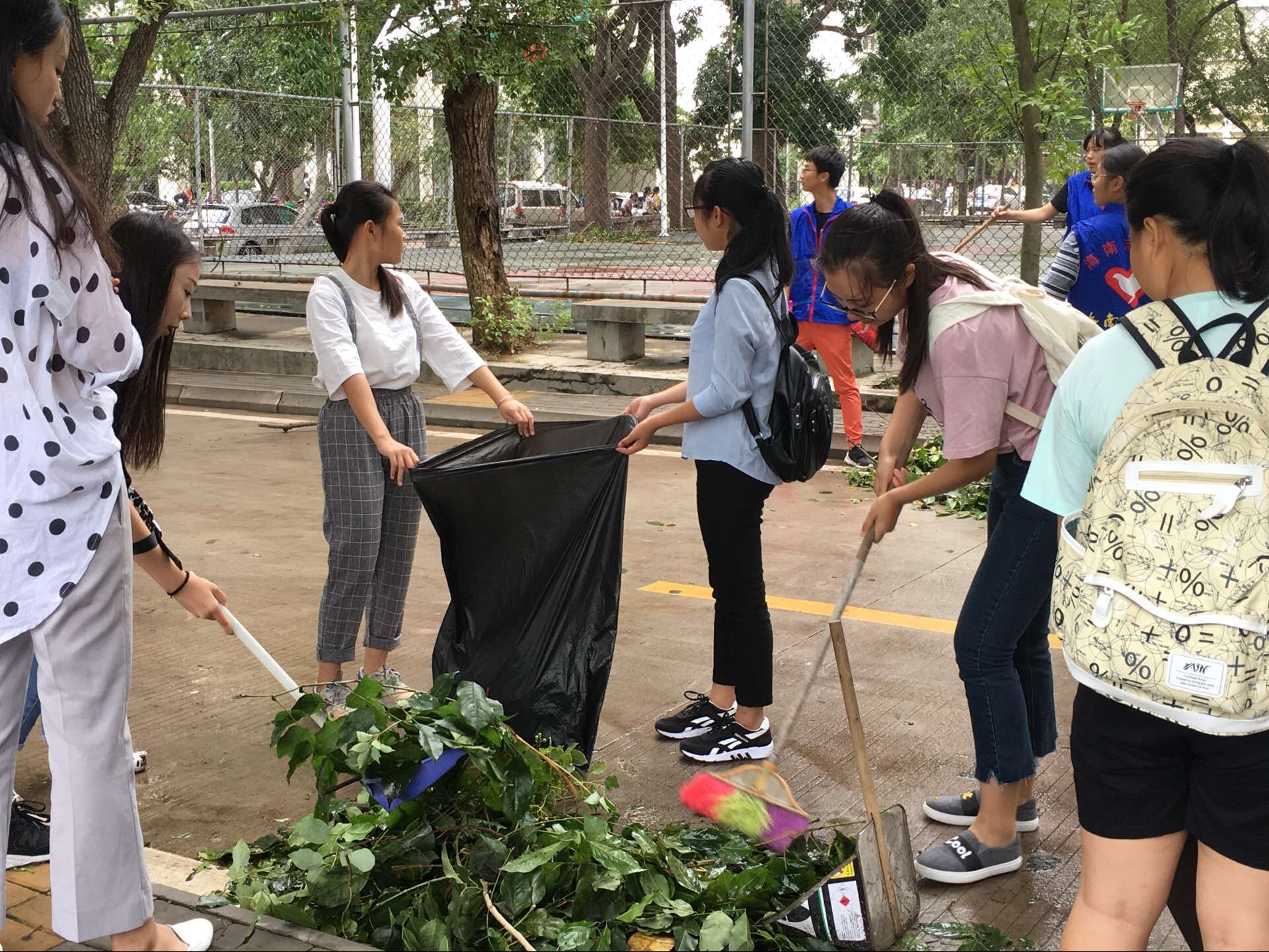 音乐学院组织志愿者开展灾后重建工作