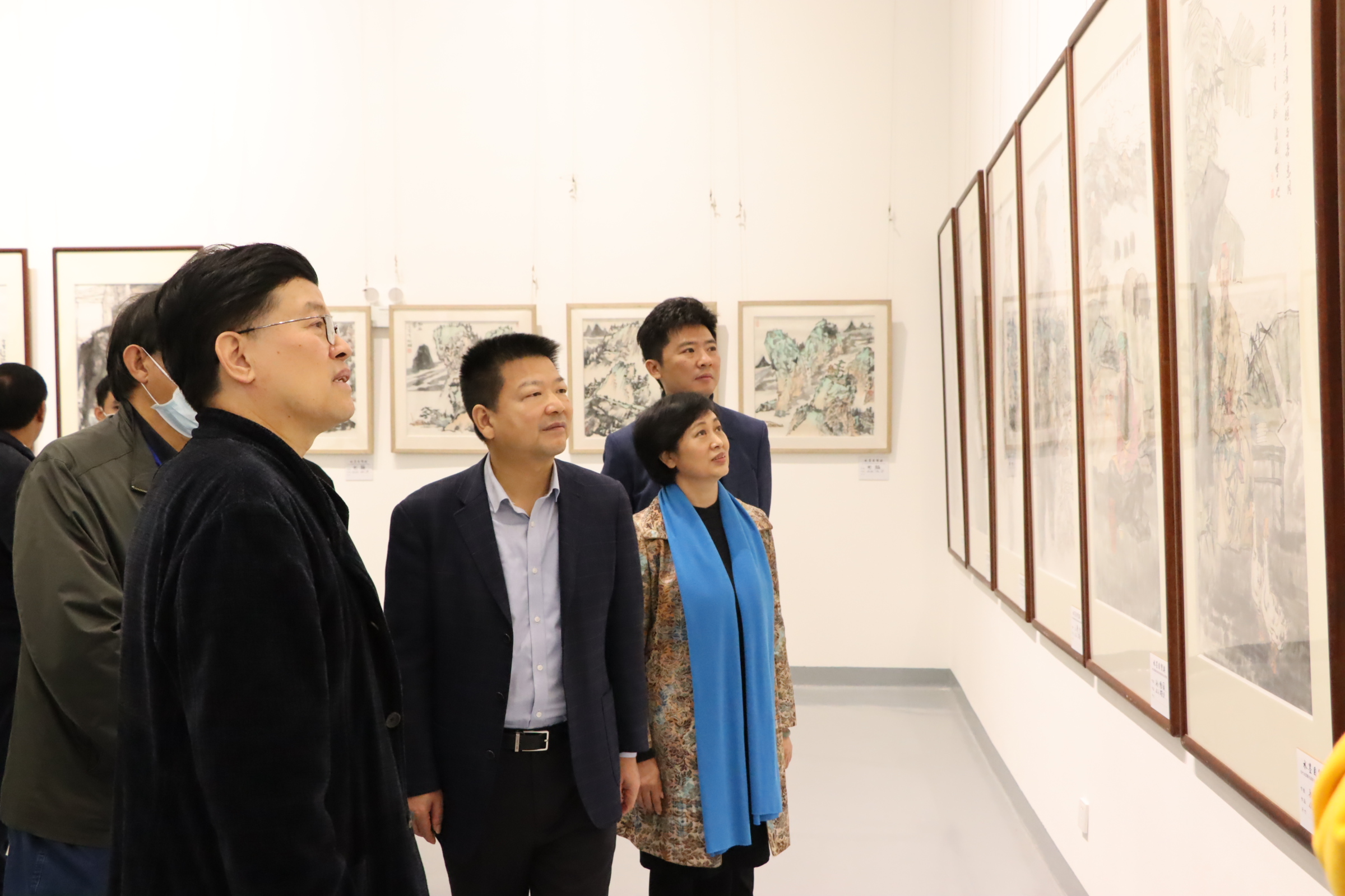 水墨·自贸港——当代全国著名画家走进海南采风创作、展览交流会在我院美术馆