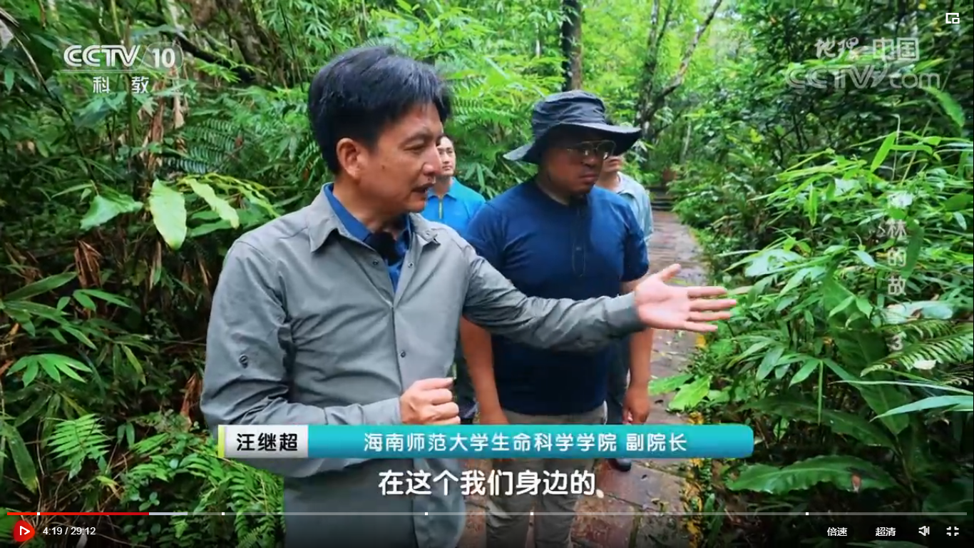 生命科學學院師生協助拍攝的《雨林的故事》在中央電視臺科教頻道播出